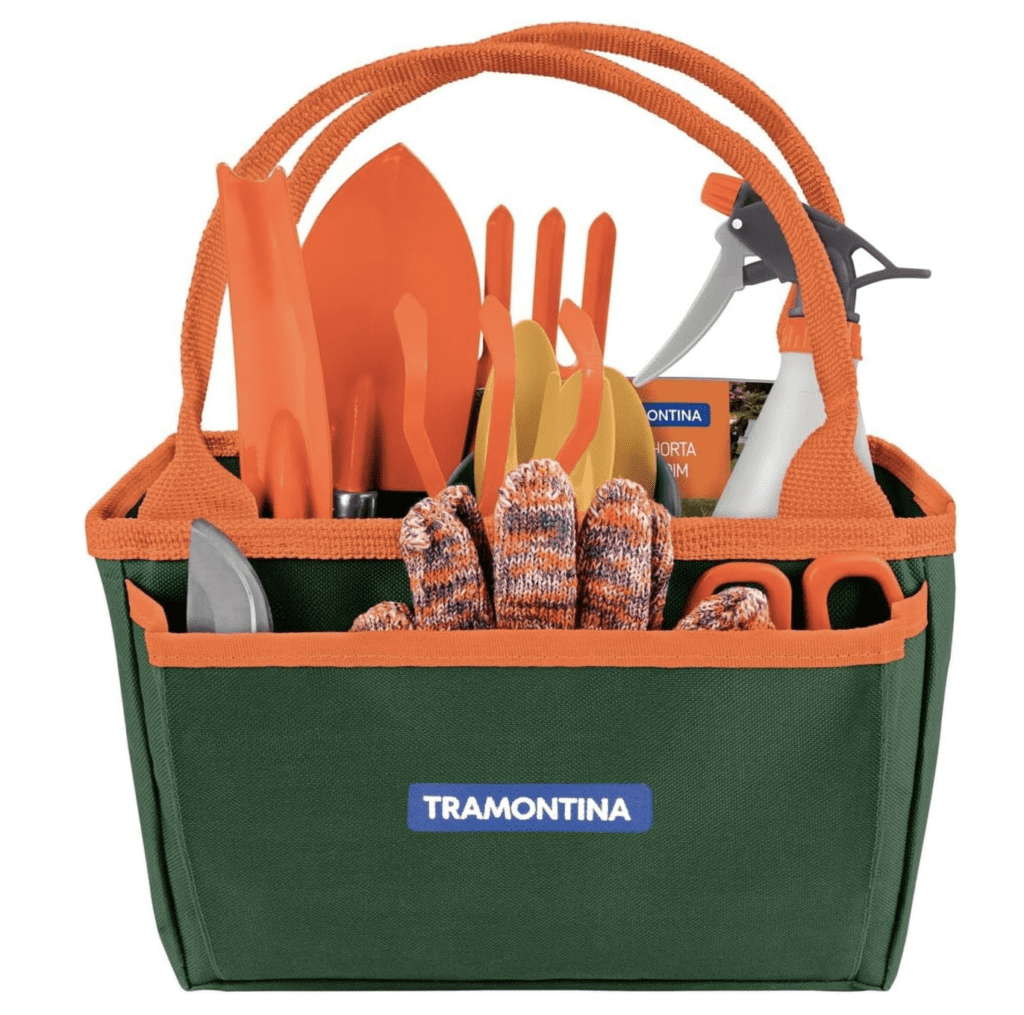 Kit Para Jardinagem Tramontina Com Bolsa De Lona 13 Peças
