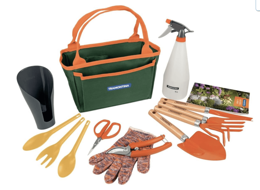 Kit Para Jardinagem Tramontina Com Bolsa De Lona 13 Peças