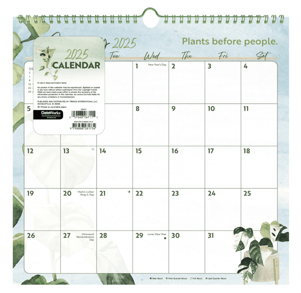 2025 Plant Lover Spiral