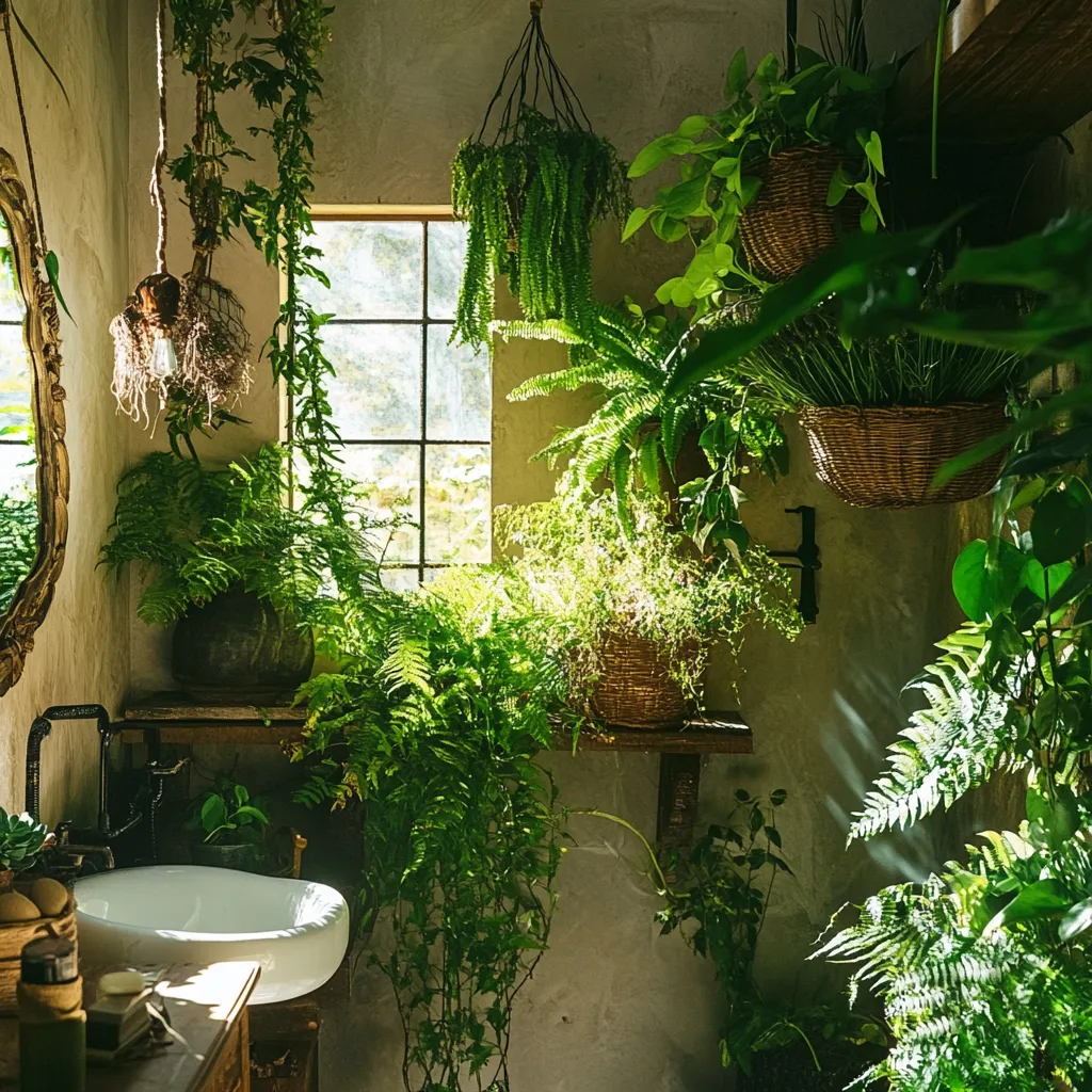 banheiro urban jungle