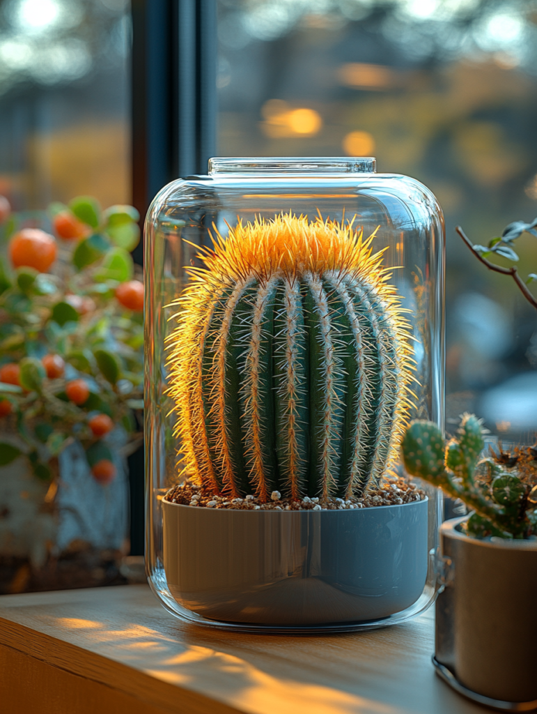 Terrários com cactos