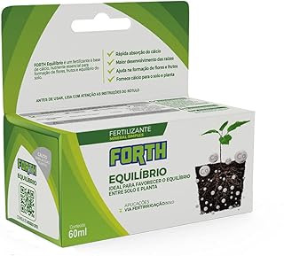adubo forth equilíbrio, concentrado, complemento nutricional, carbonato de cálcio, otimização de absorção, 60ml