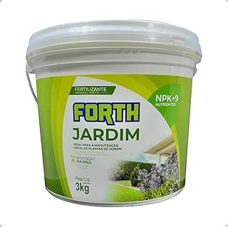 forth jardim, adubo jardim, plantas, fertilizante, fórmula granulada, npk, gramados, arbustos, árvores, plantas ornamentais, balde de 3kg
