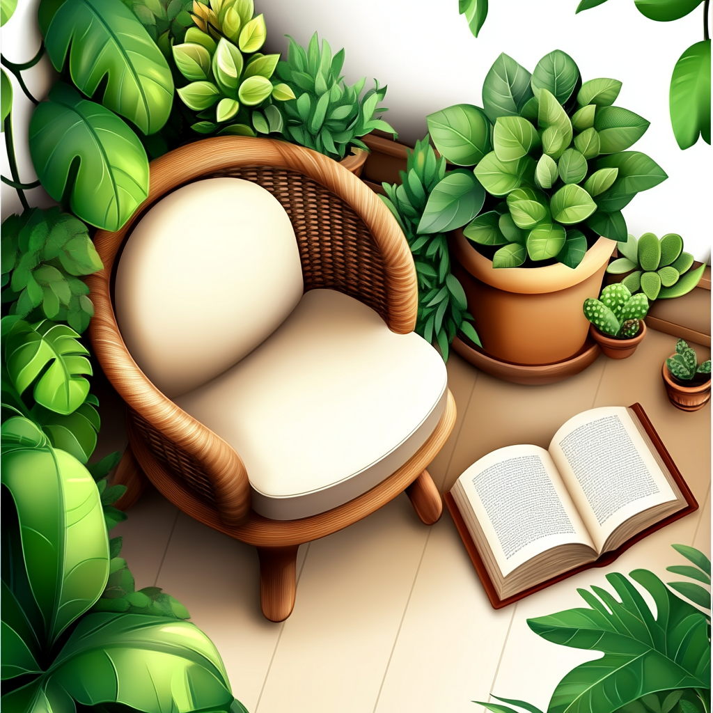 u2565318356 Top down view of a peaceful green corner full of 96673ee3 aed5 482f bc8d 1bcd47a66025 1