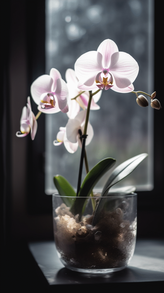 u2565318356 close up of a Phalaenopsis orchid moth orchid in 9e248cb3 9bfa 4c7f bfb1 c0512731b66b 1