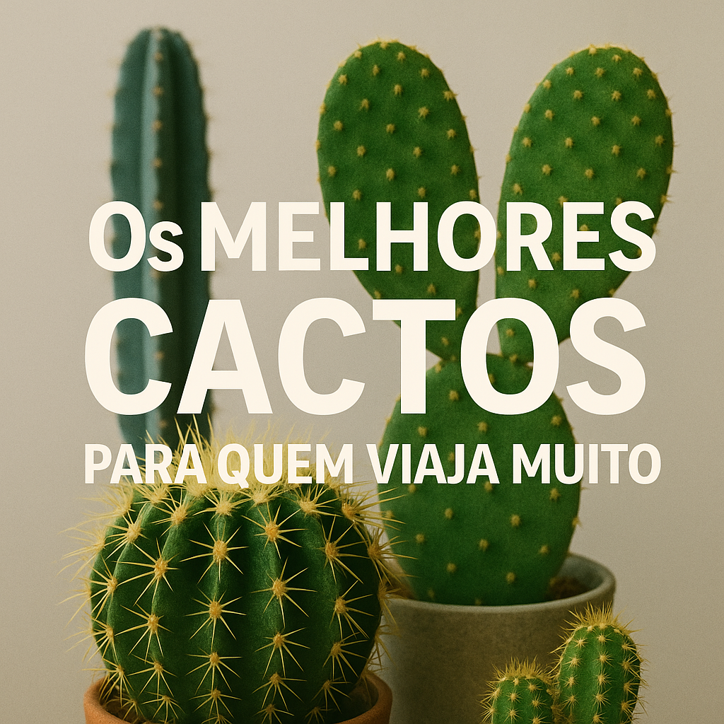 melhores cactos para quem viaja muito