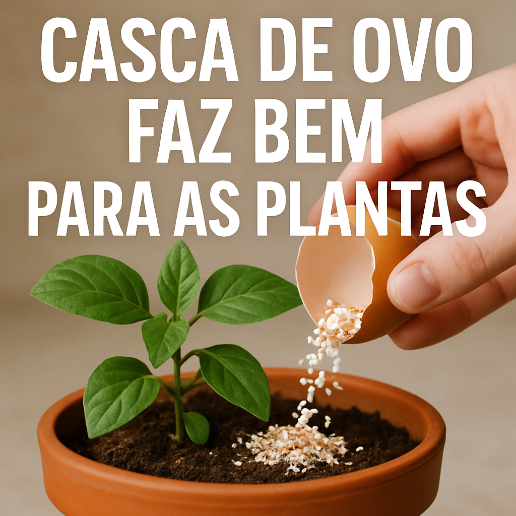 casca de ovo faz bem para as plantas