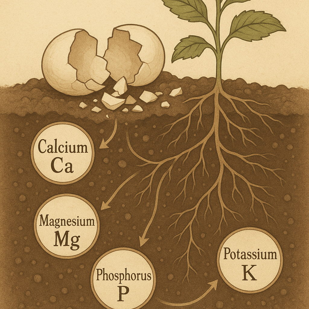 casca do ovo nas plantas