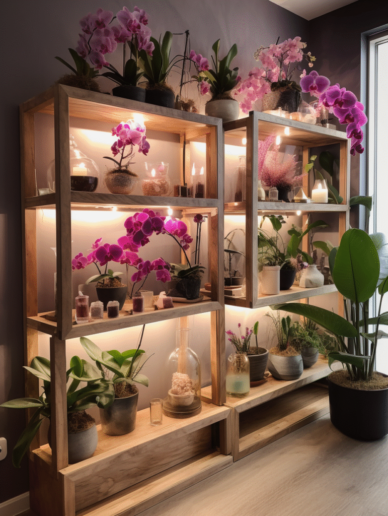 coleção de orquídeas