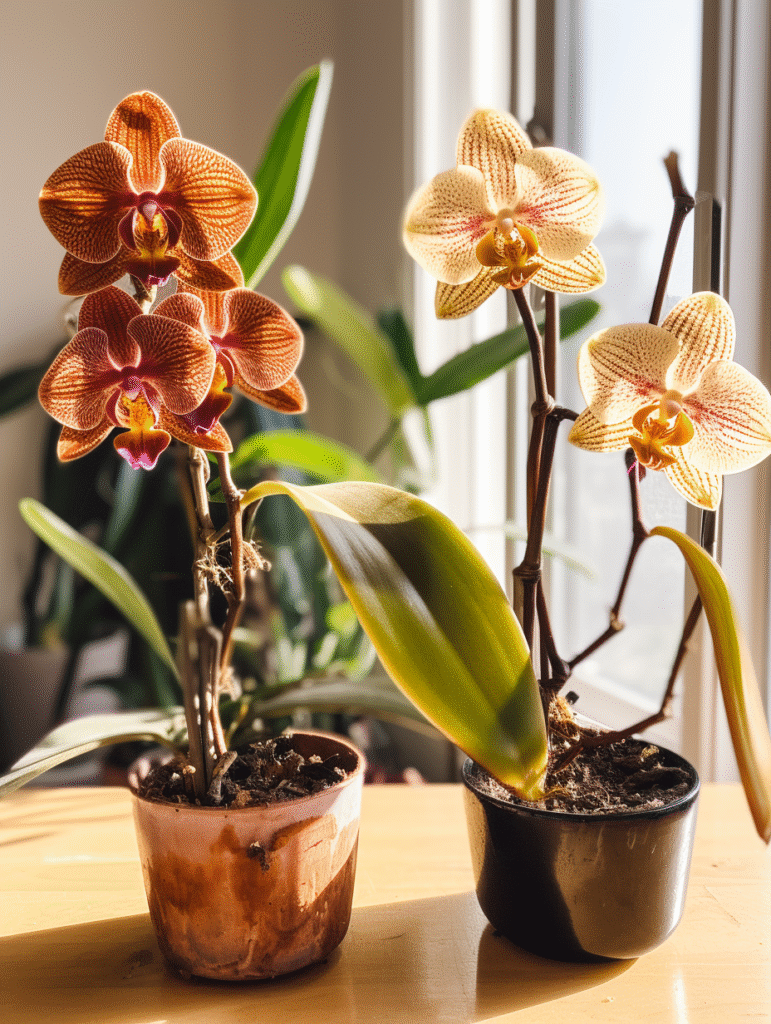 stress hídrico em orquídeas