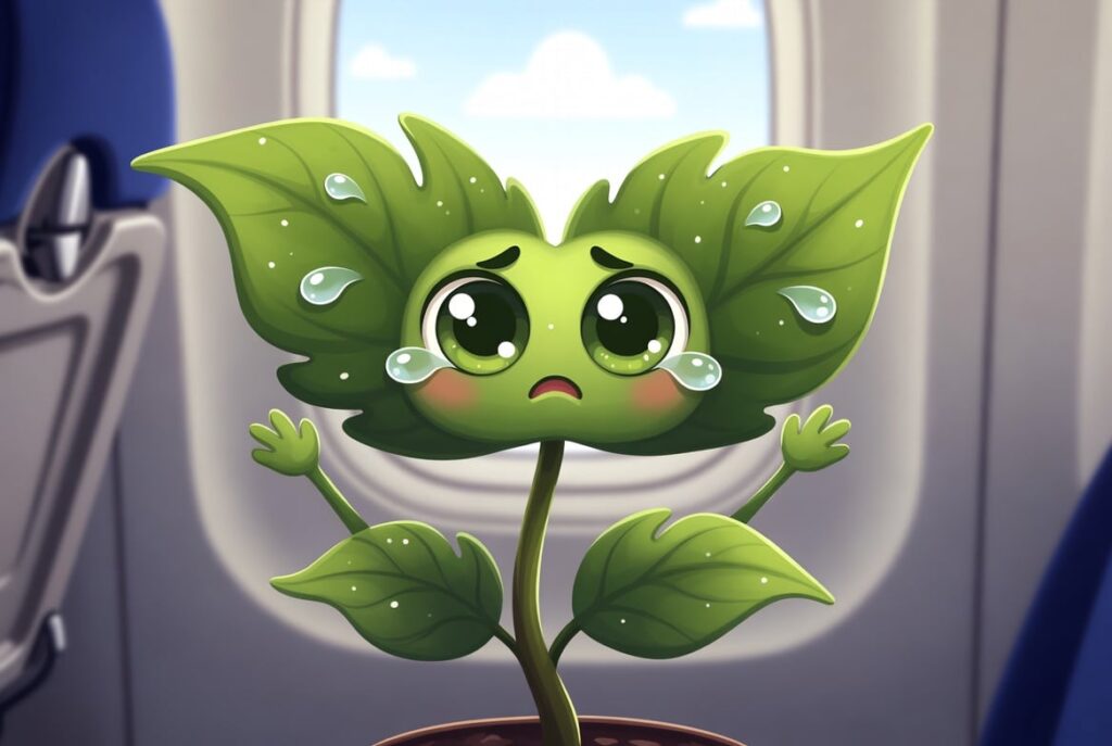 cuidar das plantas enquanto viaja