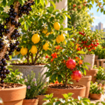 plantas em vasos
